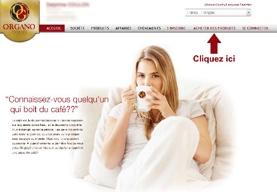 Acheter chez miss cafe santé organo gold